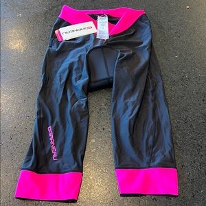 Garneau Black and Pink Cycling Shorts